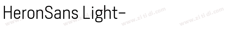 HeronSans Light字体转换